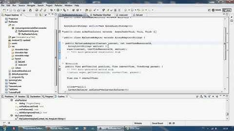 Android dersleri 14 Custom ListView Yapımı ve RssReader