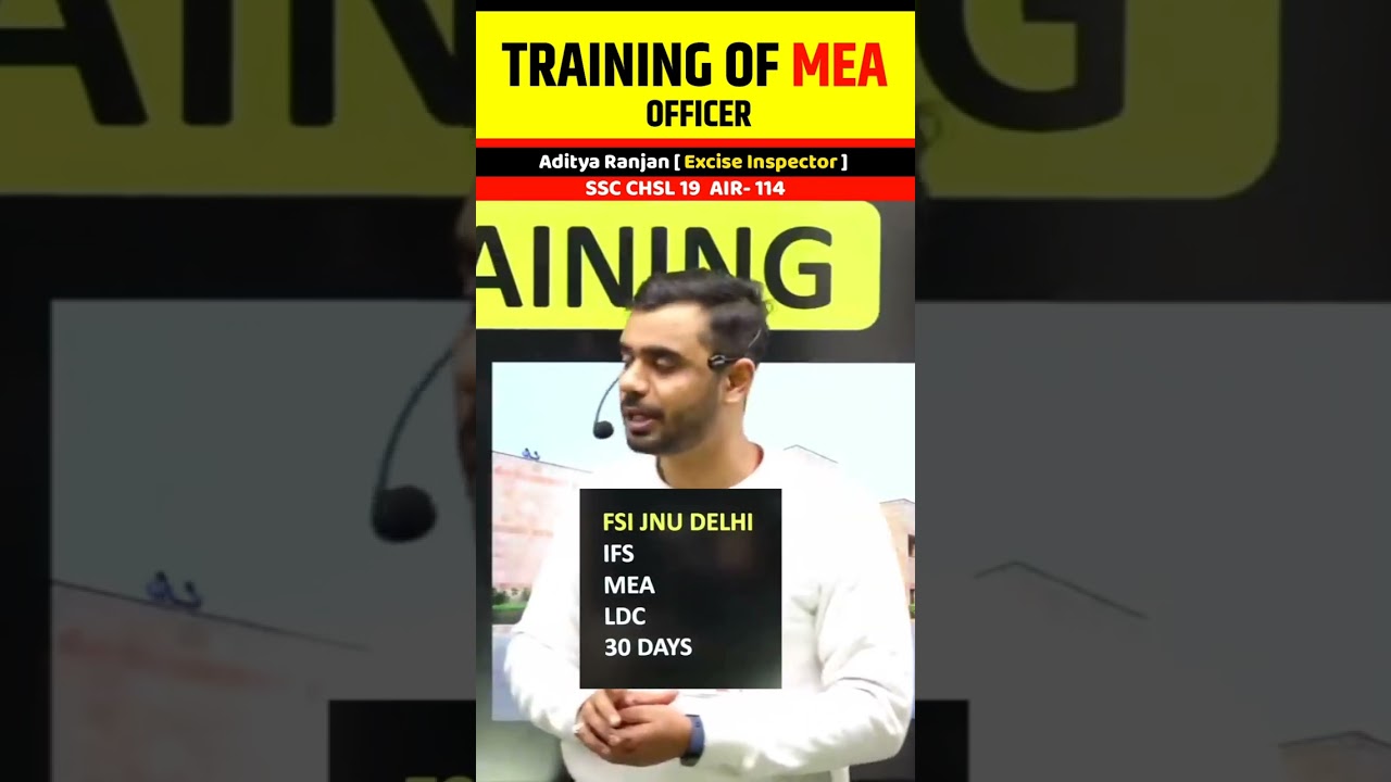 😱 कहाँ पर होती है IFS, MEA Officers & LDC की TRAINING || Aditya Ranjan Talks #shorts #cgl #chsl #ifs