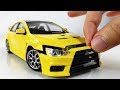 Building a Perfect Tiny Mitsubishi Lancer Evo X Step by Step