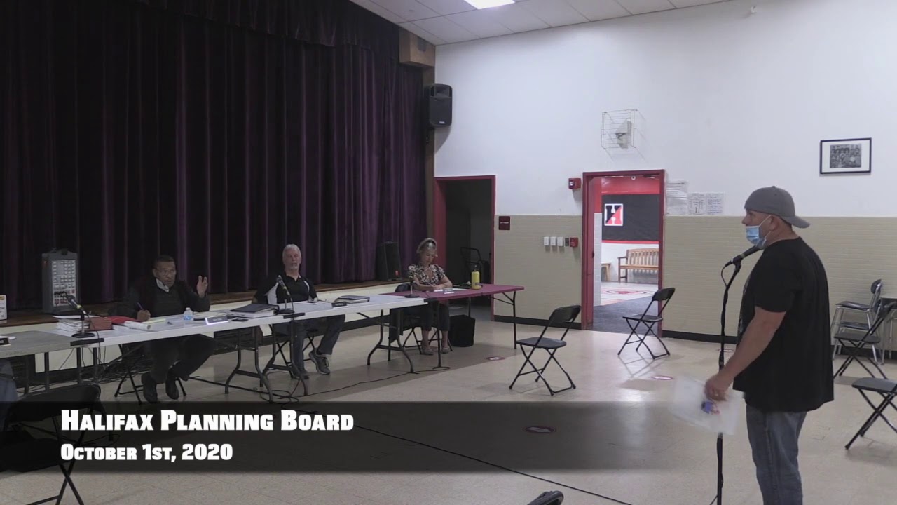 Halifax Planning Board 2020/10/01 YouTube