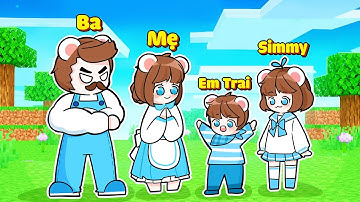 Nếu Gia Đình Mèo Simmy Có Cuộc Sống Trong Minecraft