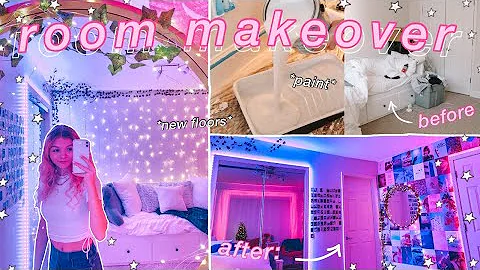 EXTREME ROOM MAKEOVER: my NEW room!! *aesthetic/ti...