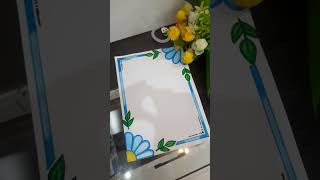 border design # Blue color 💙 #art