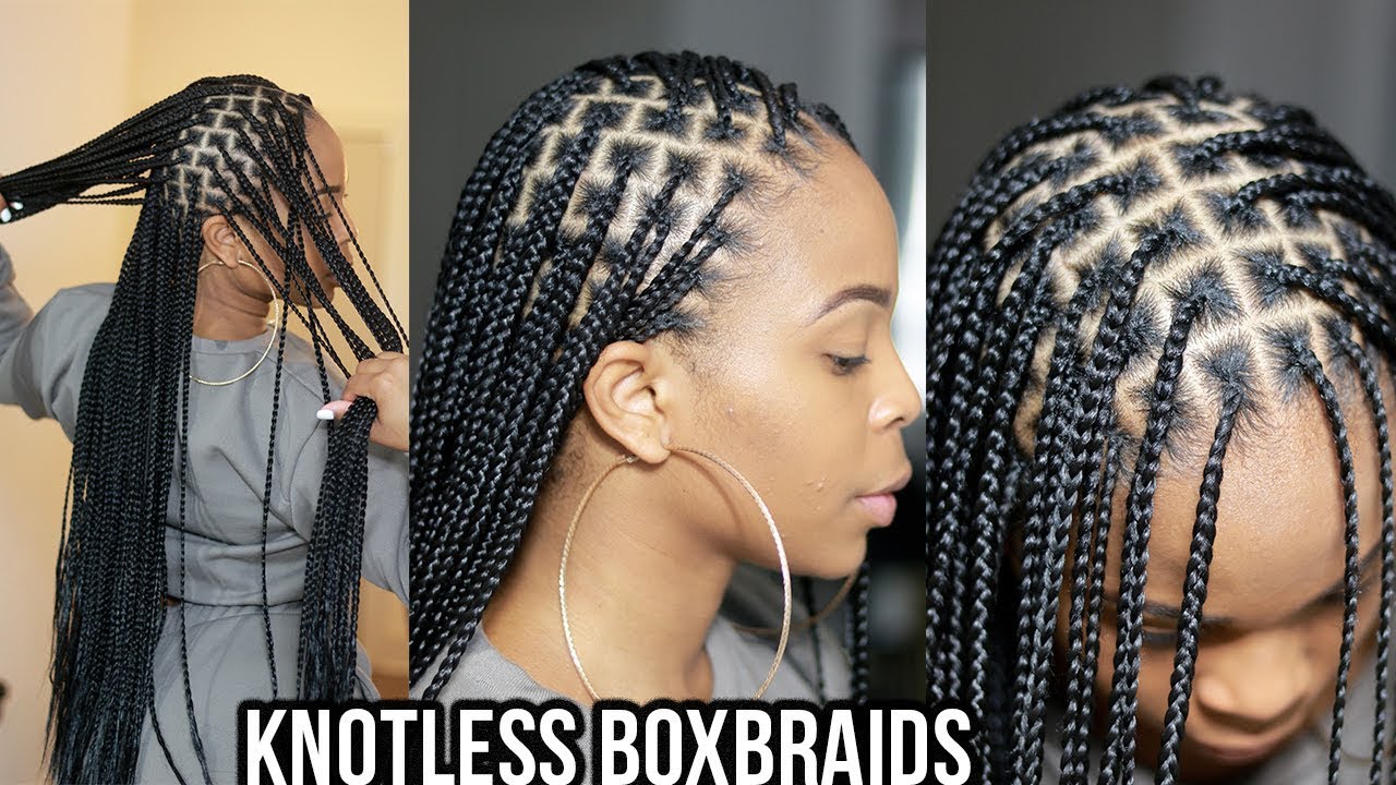 knotless box braids diy, knotless box braids jumbo, knotless braids, kn...