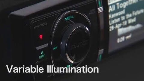 Kenwood KIV-700 - Variable Illumination