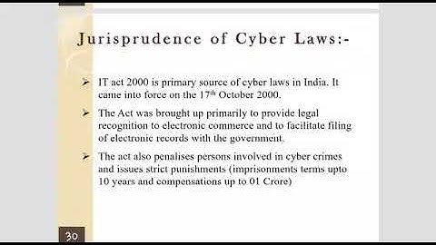CLE- Cyber Law and Ethics-TE CSE-IT- Jurisprudence of Cyber Law.