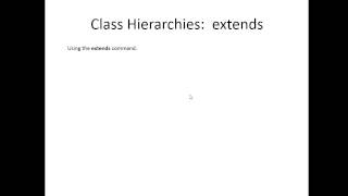 Class Hierarchies - Introduction 1/2