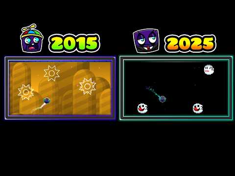 !MI PRIMER NIVEL DE GEOMETRY DASH 2015 VS 2025!