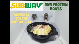 Subway New Protein Bowls Fast Food Review Dinosaurs Bob the Raptor & Joe subway proteinbowl dinos
