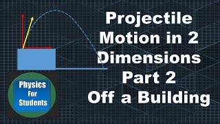 Projectile Motion Part 2 - Projectile shot off a 100 m building