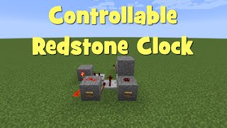Minecraft - Controllable Redstone Clock