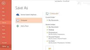 MS PowerPoint 2013 Lesson 3 Saving and Sharing Presentations