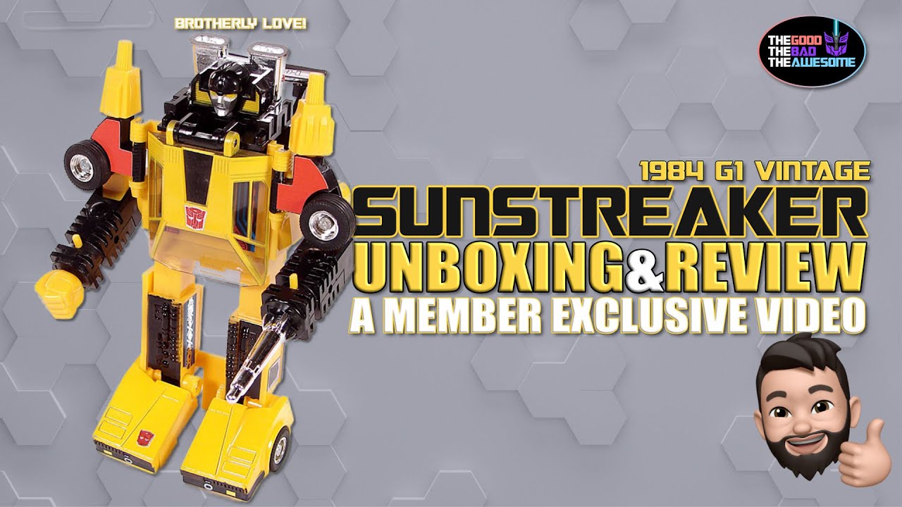 Transformers G1 Sunstreaker Review - 1984 was an Awesome Year