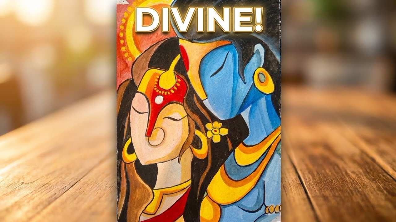 Diwali special 🎆 Ramji and Sita Mata ki drawing with poster colour 🙏🎆😊|Step by Step 