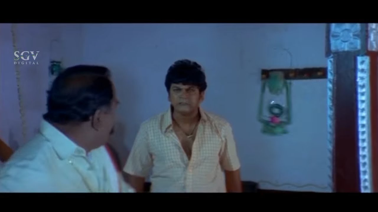 Shivarajkumar angry on Village Gowda | Best Scenes of Kannada Movies