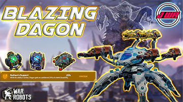 [WR] Frozen Dagon with blaze weapons 100% BETTER! war robots update 10.0 gameplay #warrobots