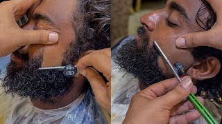 ASMR Barber Shave | Ultimate Straight Razor Beard Shave for Deep Sleep 😴 No Talking 4K