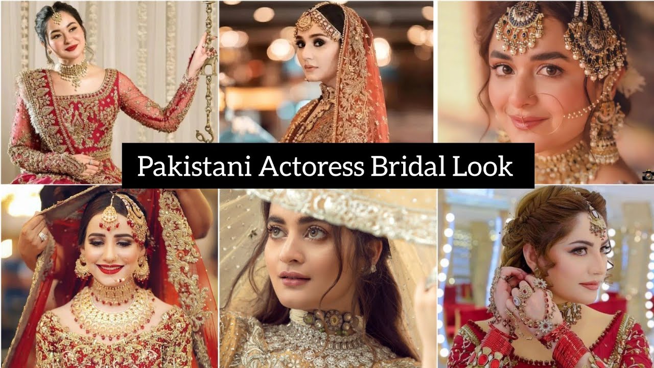 Top 10 Pakistani Actress Bridal Look| Hania Amir Baridal look | bridal ...