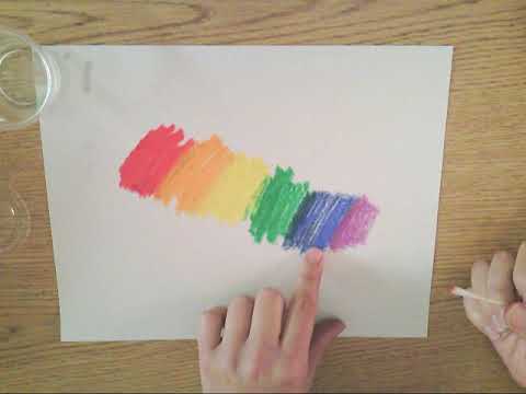 Blending oil pastels with baby oil