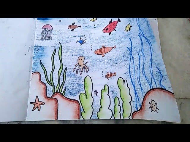 river side scenery-river side Scenery drawing with pencil very easy for ( class-6)/Ever art with Arup - YouTube