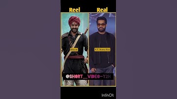 RRR Movie Reel vs Real Cast with Name. Part-1 #rrrmovieupdates  #shorts  #cast