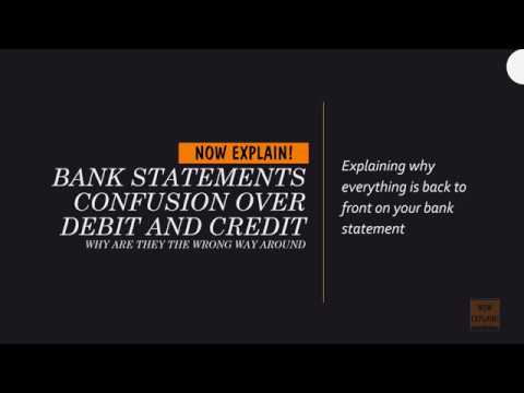 Bank Statement Debit and Credit confusion