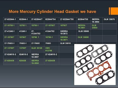 NEW SIERRA 18-3864 MERCURY 27-822844-1 HEAD GASKET