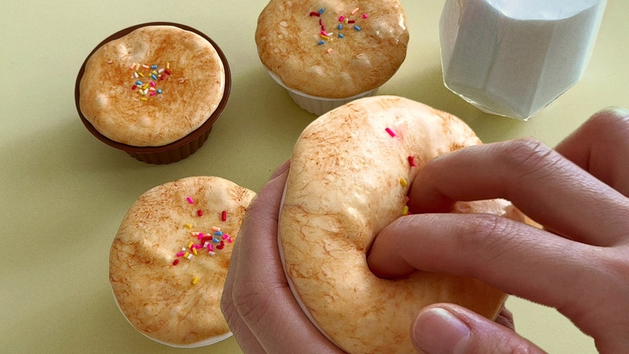 ASMR │ Slime Home Baking – Soft & Thick Muffin Making 🧁