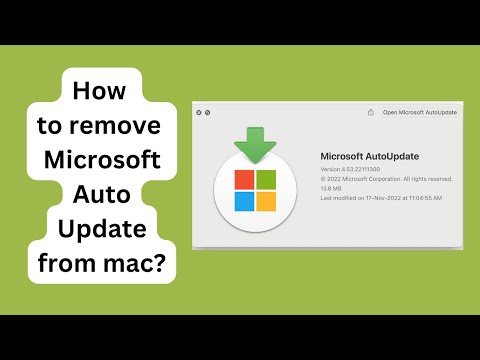 How to stop Microsoft Autoupdate in Mac | how to remove Microsoft Autoupdate from Mac