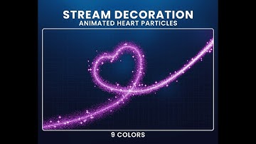 Heart Particles Stream Overlay – Animated Twitch & OBS Stream Overlay