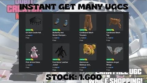 Roblox new Ugc script [instant Ugc] Free ugc script , 1.6K stocks [New]