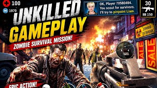 UNKILLED Gameplay | Intense Zombie Survival Mission 🔥 Android Zombie Game screenshot 4