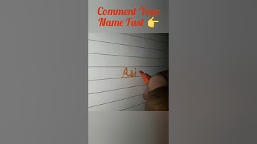 Comment Your Name👉👉 Fast | Name Calligraphy |#shorts #viral #trending #calligraphy #cursive #art #9k