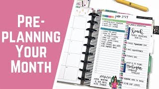 Pre-Planning Your Month