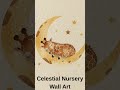 Baby Giraffe Sleeping on the Moon 🦒 Celestial Nursery Wall Art #nurserydecor #babyroom #celestialart