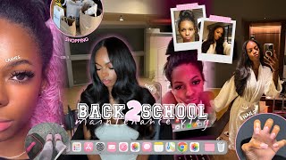 Back To School Maintenance Vlog Shopping With Me, Hair, Lashes, Nails, Hotel Fr