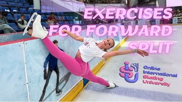 Exercises for Forward Split #skatinguniversity #figureskating #coach #flexibility #stretching#office