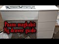 Paanu magkabit Ng drawer guide /simple dressing table