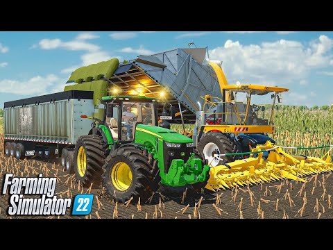 SILAGE HARVEST and LOAD with KRONE BUTCHER | MEGA EQUIPMENT Challenge | Farming Simulator 22 - Ep5