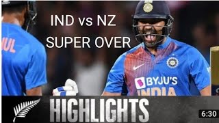 Sharma stars In Thriller । SUPER OVER REPLAY । BLACKCAPS v india - 3rd T20