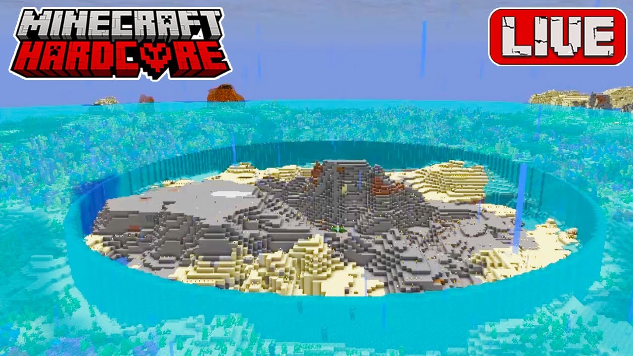 🔴 LIVE 🔴 Prepping for a MASSIVE Coral Reef Build in Hardcore Minecraft ...