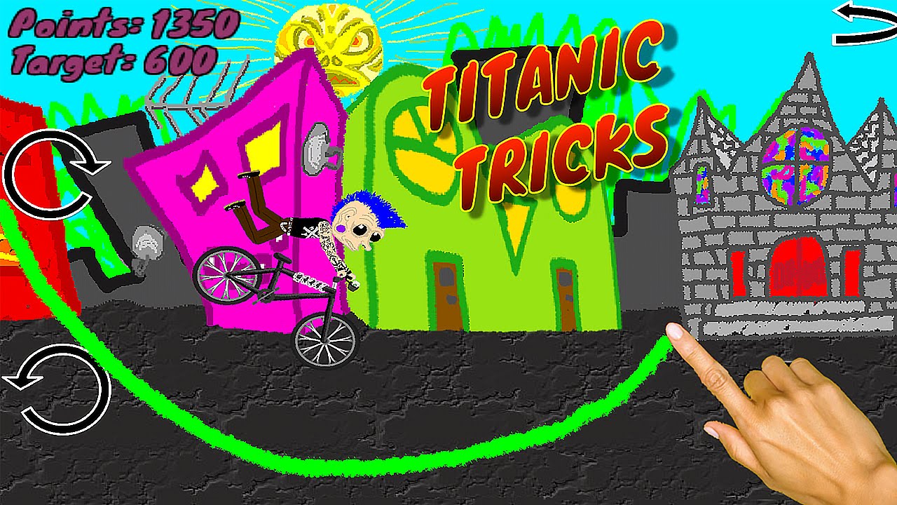 lets play a little game Scribble BMX - Gameplay Android