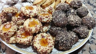 حلويات العيد 2019  بعجين واحد حضري شكلين من الحلويات حلوى الكاوكاو و المربى و حلوة الباسطا اللذيذة
