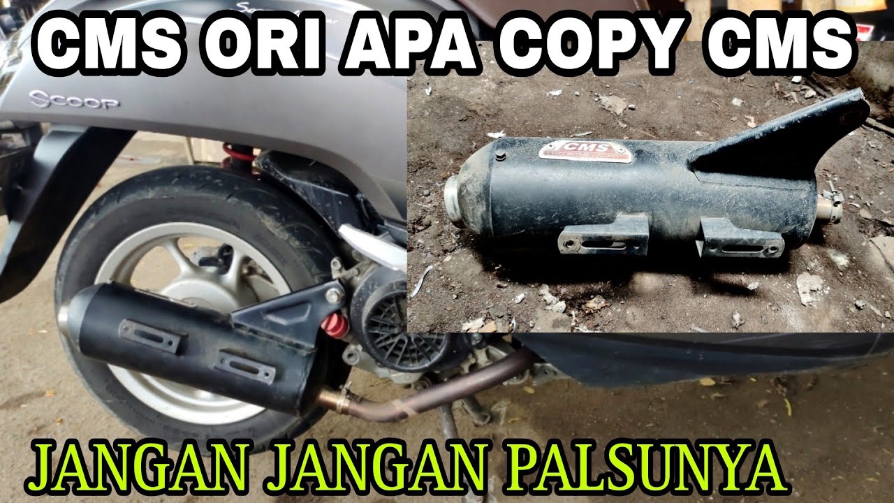 BOBOK ULANG KNALPOT CMS HONDA SCOOPY RUBAH SUARA CEMPRENG JADI ADEM GERUNG CUMAN 300K BY SKR RACING