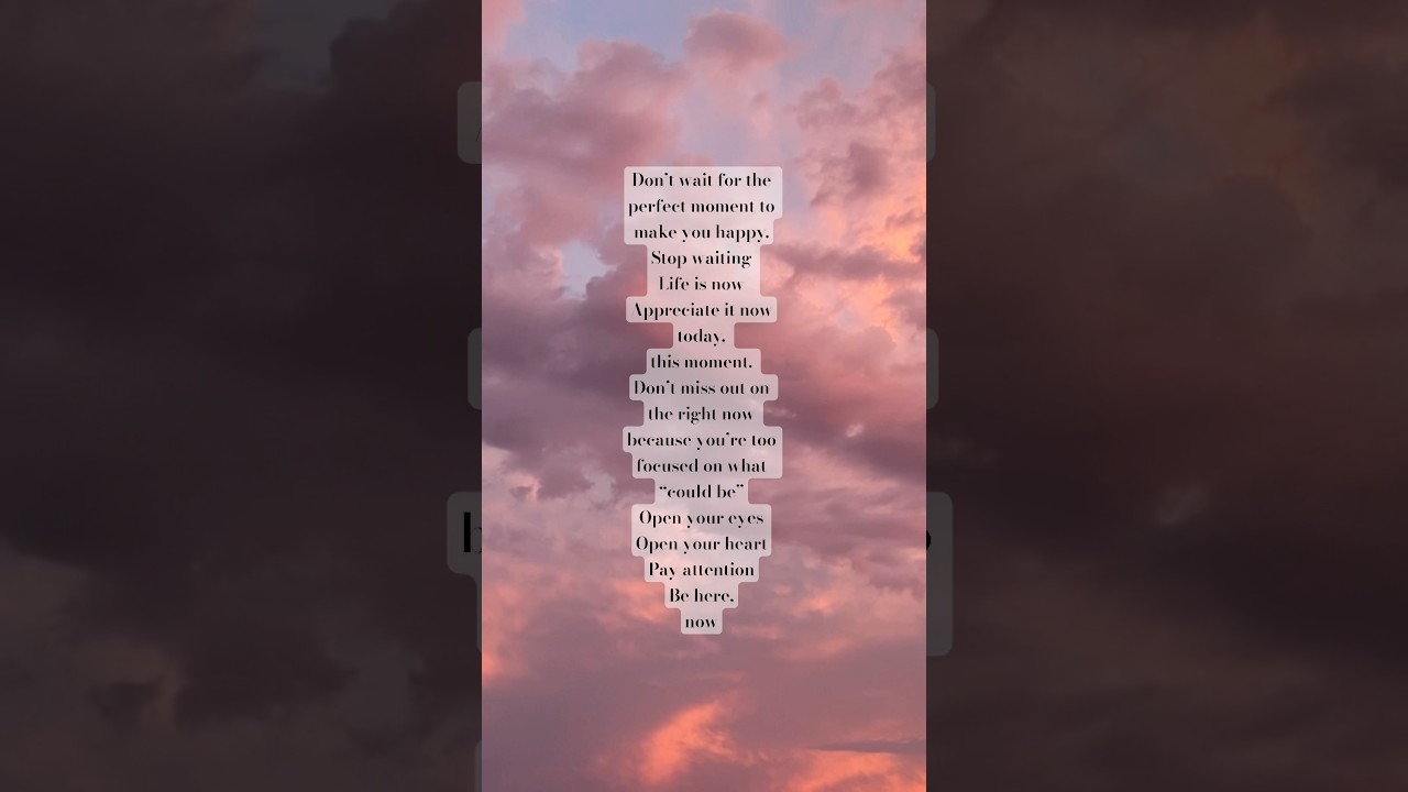 Be here, now 🌸☁️ 