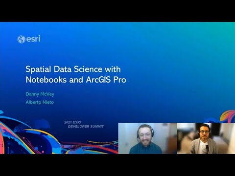 Spatial Data Science with Notebooks in ArcGIS Pro