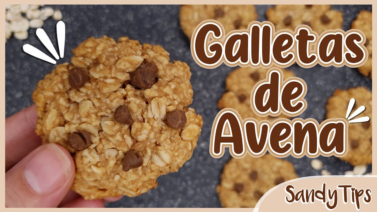 Como Hacer Galletas de Avena y Mantequilla de Maní con Solo 3 Ingredientes - 💜 Sandy Tips