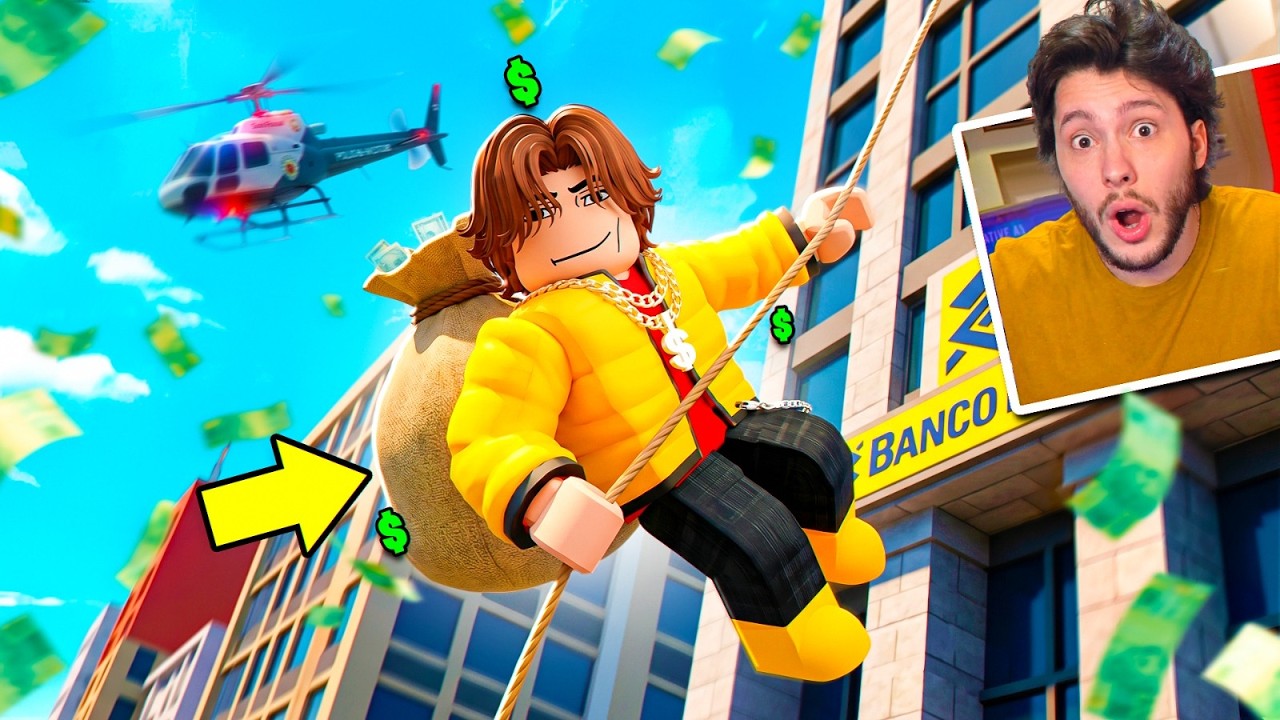 ASSALTEI o MAIOR BANCO do ROBLOX!!