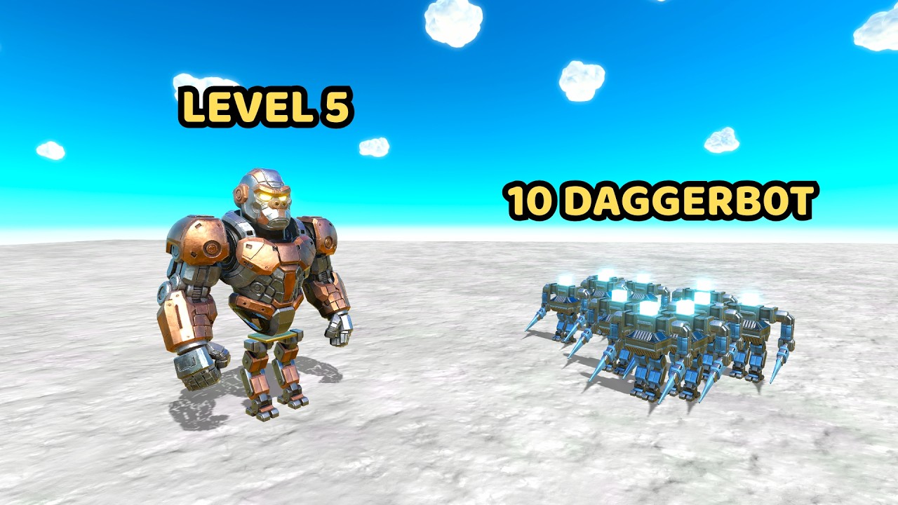 Level 5 Robot vs 10 Daggerbot age of warbots