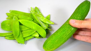 Sugar snap peas The healthiest vegetable for dinner. Recipe in 5 minutes. Gastrointestinal cleanse.